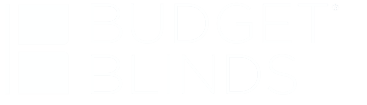 Budget Blinds Logo - White