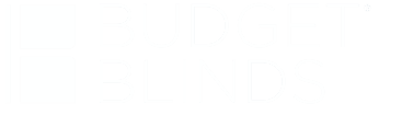 Budget Blinds Logo - White